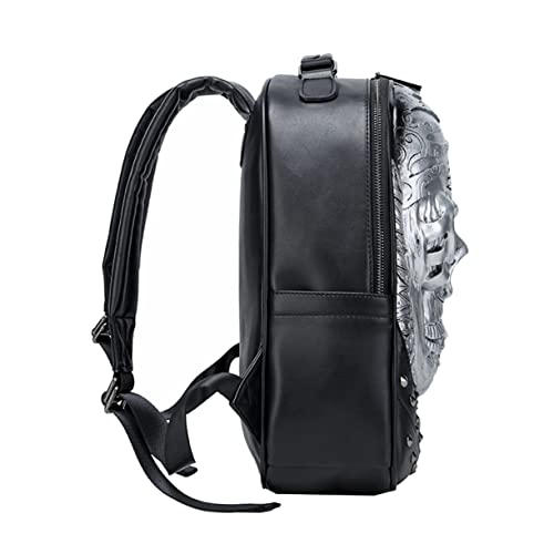 Sac à dos crâne 3D multicouche imperméable pour sorties urbaines et moto