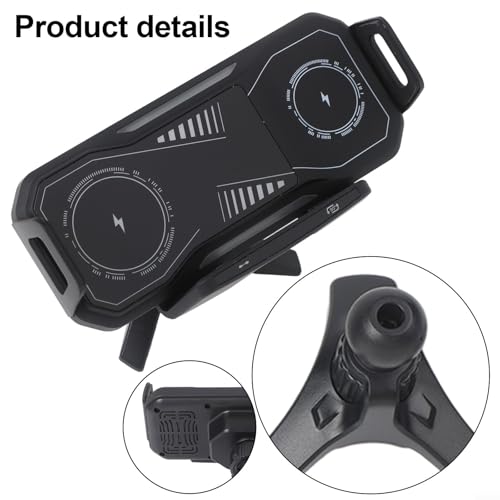 Soporte inalámbrico 15W para coche que evita caídas de teléfonos Z Flip 7 y Z Fold 5 en curvas 5