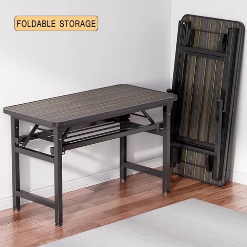 Bureau d'ordinateur pliable 120x60 cm pour camping et exposition