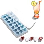 [Unique Design] Each heart shaped ice cube tray can make 21 cute little heart ice cubes (about 3cm/1.2inch), this ice cube tray measures 10.63 x 5.12 x 1.18 inches, it is a very good decoration for party dishes , can increase the relationship between...