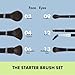 Sephora Favorites The Starter Brush Set - 3 Face Brushes - 3 Eye Brushes and 1 Makeup Bag