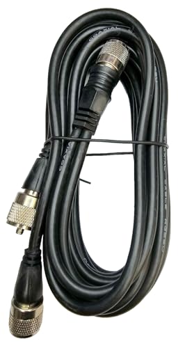 Pro Trucker RG59 12' per Side Dual CB Antenna Cophase Coaxial Cable, Mil-Spec with Molded Ends