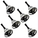 Adorox Silver Steel Hand Bell Loud Call Bell Alarm (6 Pcs. Set)