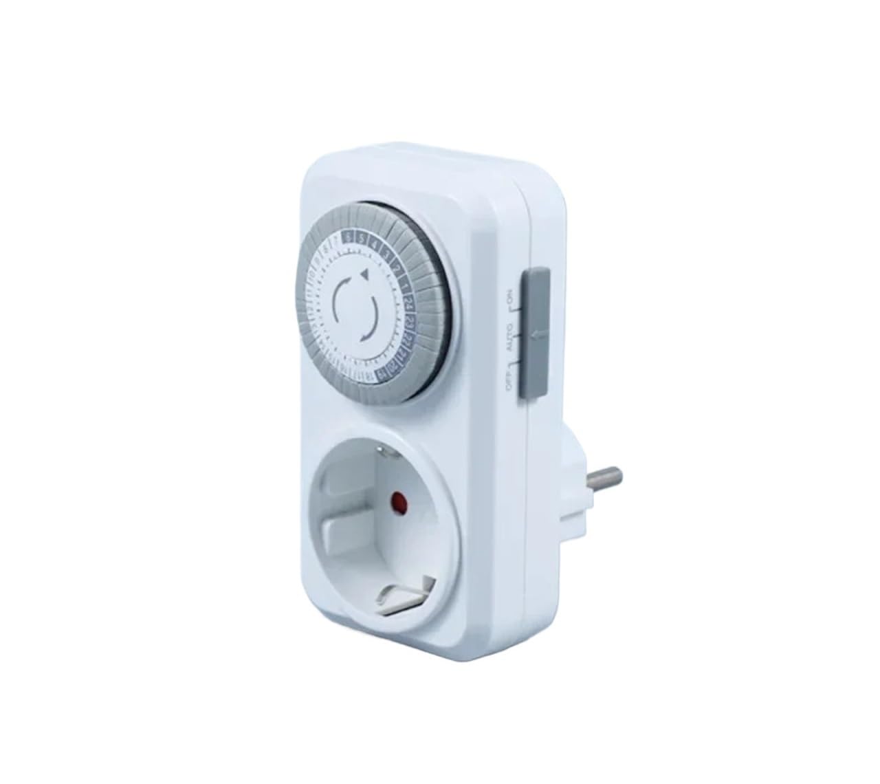 Plug Socket 24-Hours Cycle Switch Mechanical Timer Automatic Shutdown with Overload Protection 16A 3680W High-Power