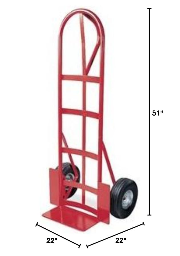 Carretilla de mano 500 lb 51x22 roja miniatura 5