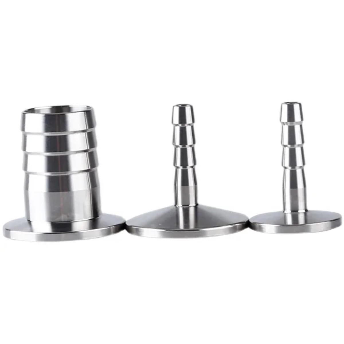 Racor con espiga para manguera Tri Clamp, Adaptador de púas for manguera jardín, accesorio lengüeta sanitario soldado 6mm a 50mm, triple abrazadera acero inoxidable 304(50mmx50)