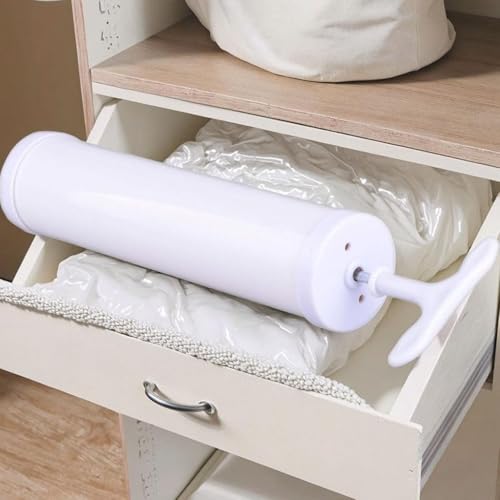 Image of Portable Vacuum Air Hand Pump for Compressed Vacuum Space Saver Storage Bags - Small Manual Pump for Home & Travel use (PUMP - NO BAGS INCLUDED)