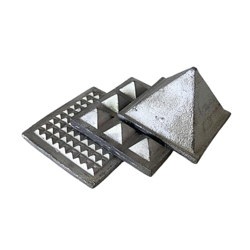 Image of Premium Lead Triple Layer Pyramid Vastu Remedy for South-West Zone Correction, Stability & Protection - 100% Pure Lead 3-Piece Pyramid by Vastu Mandir