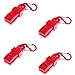 Luzhengyang 4 Pieces Tarp Clips with Carabiners - Outdoor Survival Tool for Tarps, Awnings, Boat Covers, Tents - Clamps with Secure Grip Ridges - Camping Essential