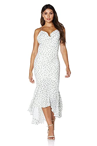 Robe Femme Jarlo London Lux Cami Strap fluide imprimée style chic coupe High Low midi
