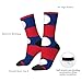 XZDZDX Flag of Laos Polyester Mid-Calf Socks 2 Black-2 for Unisex - Skin-Friendly Elastic Fashion Crew Socks