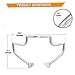 Kinglemc Crash Bar Engine Guard Highway Bar for Harley Davidson Dyna Fat Bob Low Rider Street Bob Wide Glide Switchback Super Glide Custom 2006-2017 (Ordinary Style-Chrome)