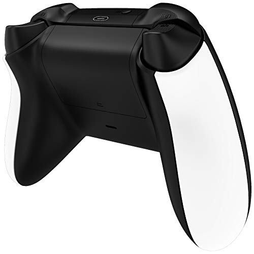 Image of eXtremeRate DIY Grip for Xbox Series X & S, White Replacement Left Right Side Rails, Replacement Rear Shell for Xbox Core Wireless Controller [Controller Excluded]