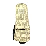 Xnihocha Waterproof Golf Bag Cover for Air Travel - Thickened Padding Protection, Anti-Tear Luggage Cover for Checked Golf Equipment Yellow 115×35×19cm