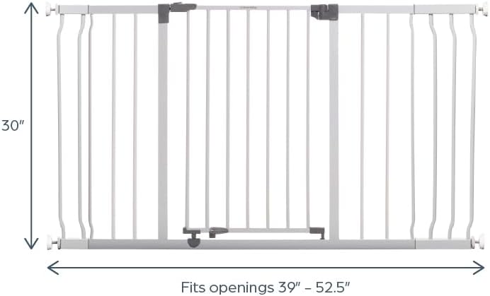 Miniatura 2 de Dreambaby Liberty - Juego de puerta de seguridad extra ancha para bebé, se adapta a aberturas de 39 a 52.5 pulgadas de ancho y 30 pulgadas de alto,