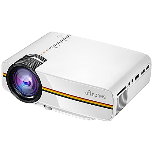 Elephas tragbarer Mini-Filmprojektor, mit fortschrittlicher LCD-Technologie und 2000 Lux Cover