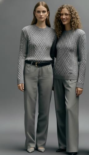 Image of v28 Women Crew Neck Knit Stretchable Elasticity Long Sleeve Sweater Jumper Pullover