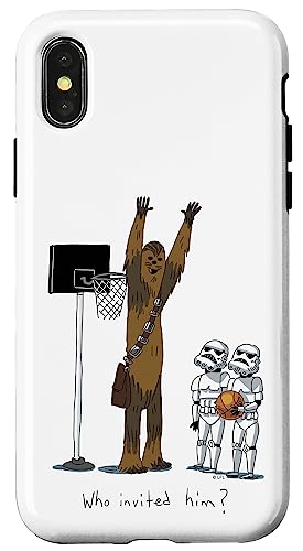 Coque Star Wars Chewbacca iPhone XS coque fantaisie pour fans de basket