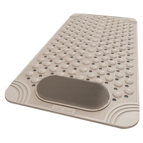 Alfombrilla antideslizante para ducha Mipcase de PVC con ventosas y drenaje 2