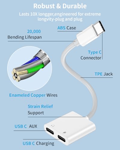 Adaptateur USB C double prise compatible Galaxy, Pixel et iPad Pro - 7