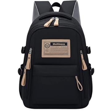 Mochila Masculina Feminina Notebook Viagem Trabalho Escola Escolar Preta Grande Impermeável Reforçada Resistente Passeio Casual (Preta)