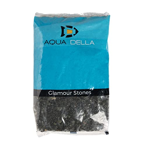 Aqua Della, Gravier pour Aquarium de Couleur Vulcano 2-5 mm, 10 kg, Décoratif et Fonctionnel, Apporte Un Soutien, Composé d’éléments de qualité supérieure, Rincer à l’Eau tiède Avant Utilisation