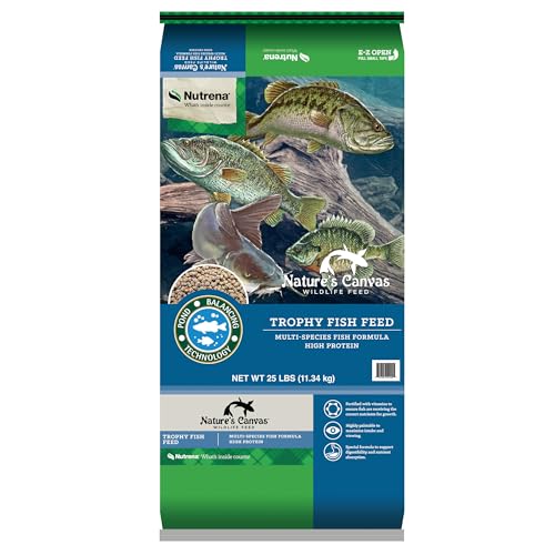 Nutrena Natures Canvas Trophy Fish Feed Extruded Pellets 25 lbs