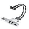 10GTEK MiniSAS HD SFF-8643 إلى كابل محول ثنائي القناة SFF-8088 ، 12 جيجابت في الثانية / 6 جيجابت في الثانية SAS 3.0 / 2.0 ، 30AWG لـ HBA / Backplane & Legacy Storage ، 0.3m / 0.98 قدم
