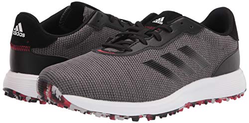 Adidas Mens Golf Shoe, Grey/Black/Scarlet, 11.5 Us #TOP6