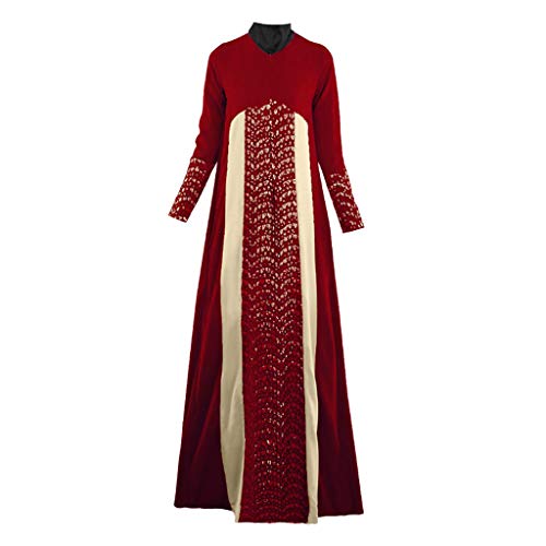 RISTHY Musulmana Vestidos Musulmán Abaya Dubai Turquia de Invierno Maxi Vestido Largos...