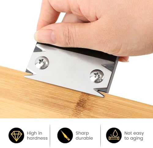 Image of Wood Edge Banding Trimmer, Corner Planer Tool, Stainless Steel Blade Veneer Cutter, Carpenter Tools Hand Chamfer Trimmer