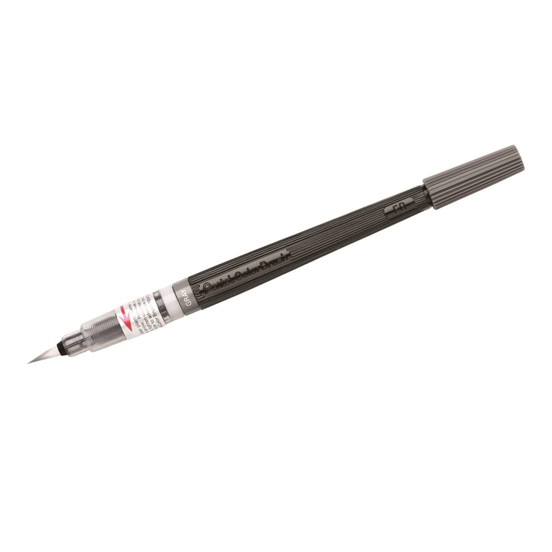 Pentel FRP-137X Patronen Für Colour Brush Pigment – 12 Stück, Grau – Pigmentierte Aquarelltinte, Wasserfest