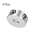 HARFINGTON 4pcs Double Split Shaft Collar for 8mm Shaft Set Screw Clamp-On Collars, 25mm OD, 10mm Width, for Stoppers, Position, Hold Timing Pulleys, Machine Tools, Industry, Anodization