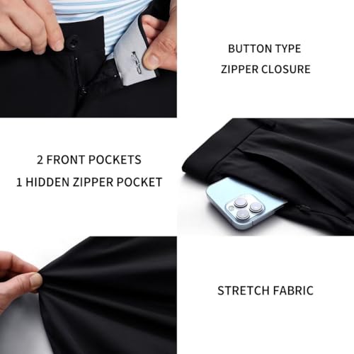 Image of M MAELREG Golf Pants Men Quick Dry - 30 inch /32 inch /34 inch Stretch Lightweight 5 Pockets Water-Resistant Casual Mens Dress Pants