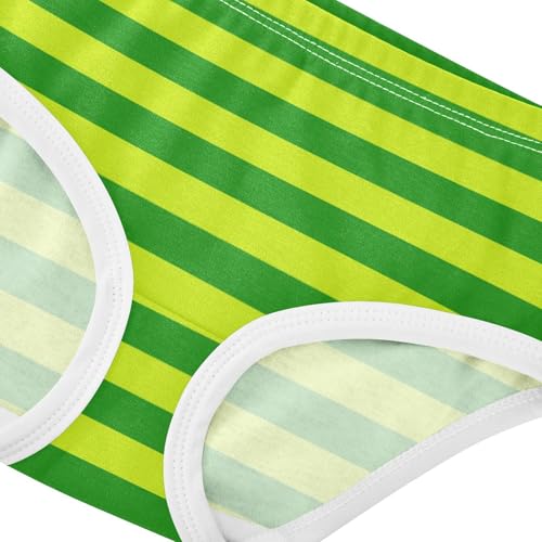 Green Grass Green Stripe Toddler Girls's Underwear 2T4