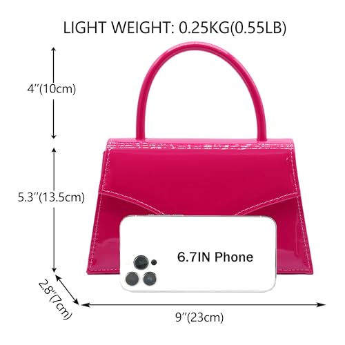 Image of Women's Evening Bag Bridal Party Clutch Purses Cocktail Prom Handbags with Patent Leather