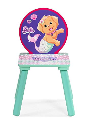 Barbie Mermaid Table & Chairs Set, Multi Color