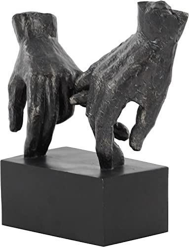 Bellaa Hand Statues Gesture Sign Modern Contemporary Desk Boho Home Decor Love Affection Bond Marriage Lover Pinky Swear Promise Gift Best Friend Forever Clasped Creative Art Figure Sculpture #TOP7