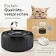 PrettyPaw Katzenbrunnen Aqua Flow Pro [NEUEINFÜHRUNG] Super leiser, BPA-freier 3L Trinkbrunnen für Katze mit LED und Aktivkohlefilter I Leicht zu reinigender Katzen Trinkbrunnen I Aqua Flow (Schwarz)