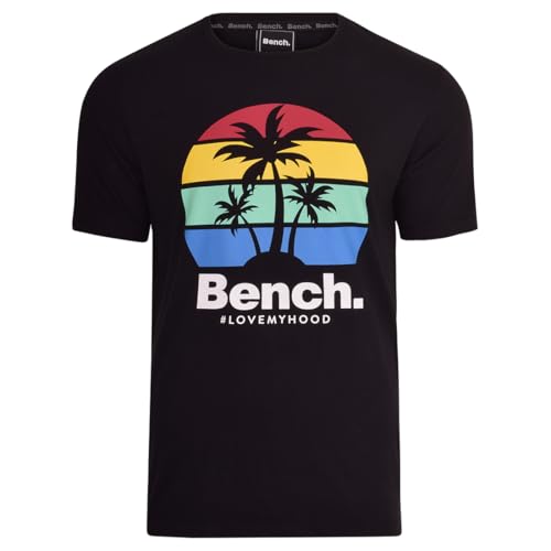 Bench Men's Crew Neck Short Sleeve T-Shirt Black L
