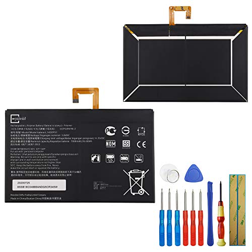 E-yiiviil Batería de repuesto L14D2P31 compatible con Lenovo Tab 2 A10-70 Tab 2 A10-70F Tab2 X30F con herramientas
