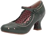 Bettie Page Damen Vintage Style Pump, Grün (Grün), 38 EU
