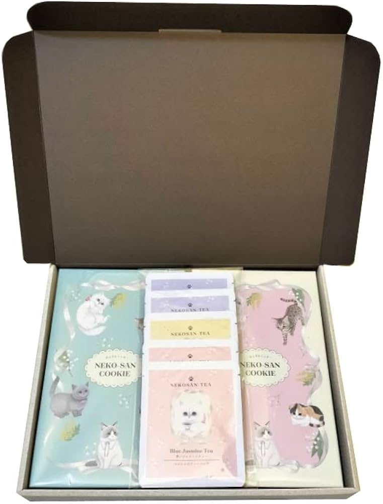 Amazon.co.jp: ねこさんギフト ねこさんクッキー (10枚入) ミント