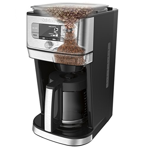 Cuisinart Fully Automatic 12-Cup Burr Grind & Brew Coffeemaker, Programmable, Black/Silver (DGB-800C) by Cuisinart - Image 4
