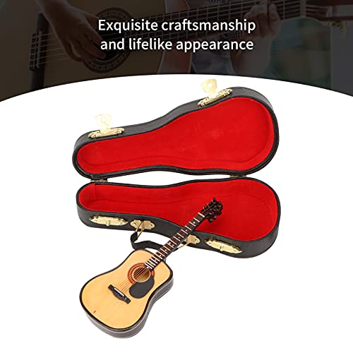 Gitaar Model, Houten Muziekinstrument Model Decoratie Mini Gitaar Replica Miniatuur Gitaar Voor Families Voor Muziek… - Image 4