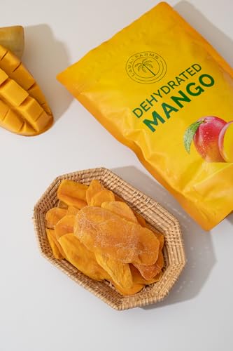 Premium Dried Mango Slices. Soft, Juicy, Sweet, and Delicious. Rich in Vitamins A & C, Antioxidants, and Fiber for a Healthy Lifestyle. Ideal for Healthy Snacking, Smoothies, and Culinary Creations - Resealable Pouch for Long-Lasting Freshness. Healthy Sn