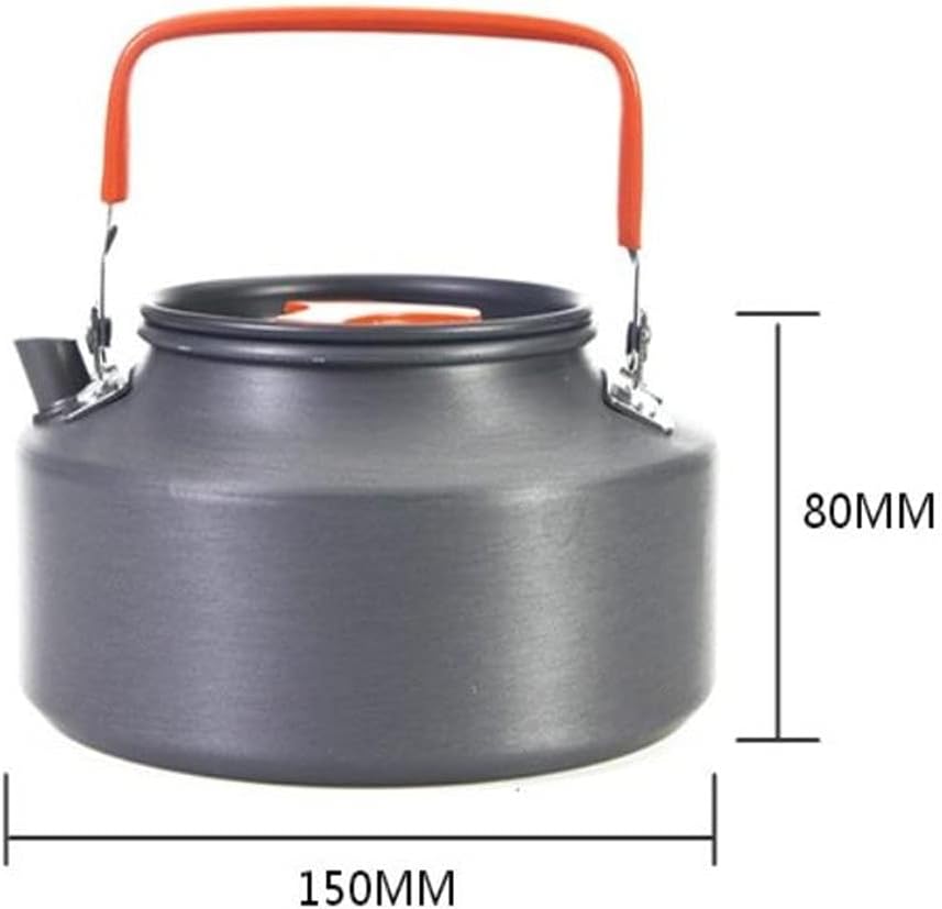 1.1L Camping Kettle Outdoor Coffee Kettle Camping Tableware Travel Tableware Outdoor Picnic Set