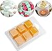 Wax Melt Molds 100 Pack Wax Molds Clear Plastic Wax Melt Clamshells for Wickless Wax Melt Candles