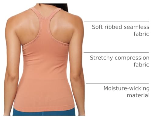 Image of sphinx cat Yoga Racerback Tank Top for Women with Built in Bra,Women's Padded Sports Bra Fitness Workout Running Shirts