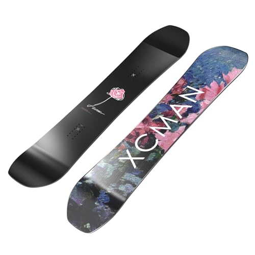 XCMAN Freeride Snowboard Beginner All Mountain,The Best All-Terrain, Dual-Directional, Hybrid Snowboard for All Levels-HSMG-152